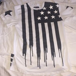 Boys American flag graphic tee